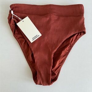 Monday Swimwear sorrento Copper rib Bikini Bottom